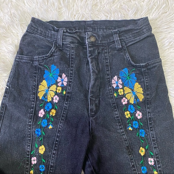 ◾️Vintage Bianca Maria Caselli Floral High Waist Jeans - Picture 2 of 7